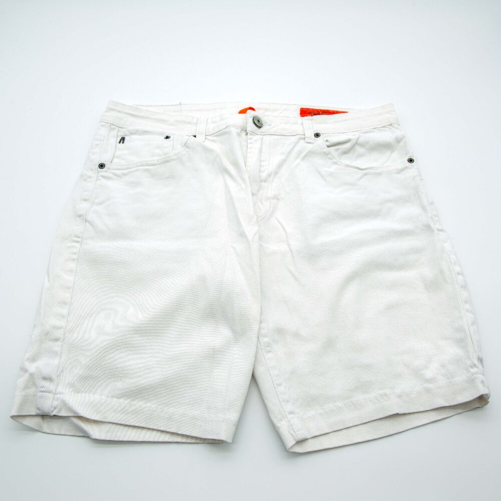 Gene's Shop Slim Denim Shorts / White / Men's 36